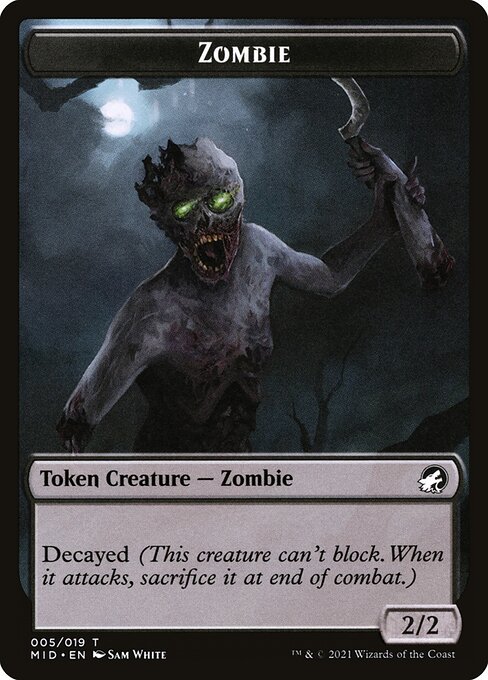 Magic the Gathering Card - Zombie - MTG Circle