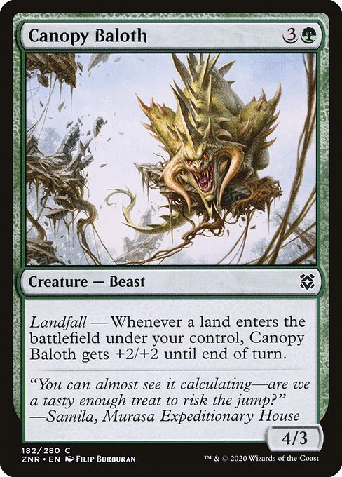 Magic the Gathering Card - Canopy Baloth - MTG Circle