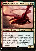 Magic the Gathering Card - Klauth, Unrivaled Ancient - MTG Circle