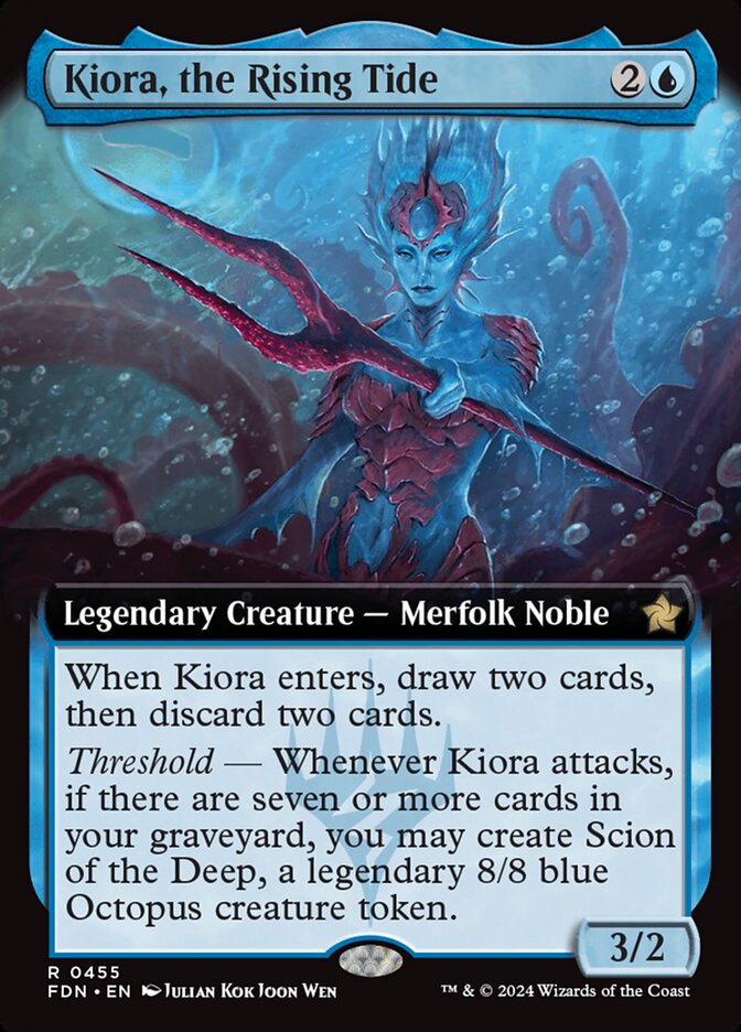 Magic the Gathering Card - Kiora, the Rising Tide - MTG Circle