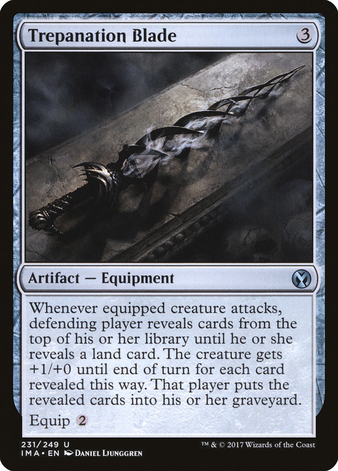 Magic the Gathering Card - Trepanation Blade - MTG Circle