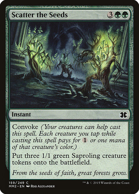 Magic the Gathering Card - Scatter the Seeds - MTG Circle