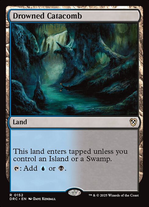 Magic the Gathering Card - Drowned Catacomb - MTG Circle