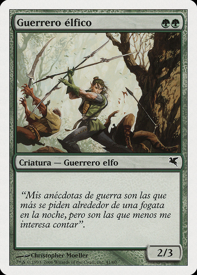 Magic the Gathering Card - Elvish Warrior - MTG Circle