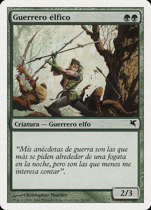 Magic the Gathering Card - Elvish Warrior - MTG Circle