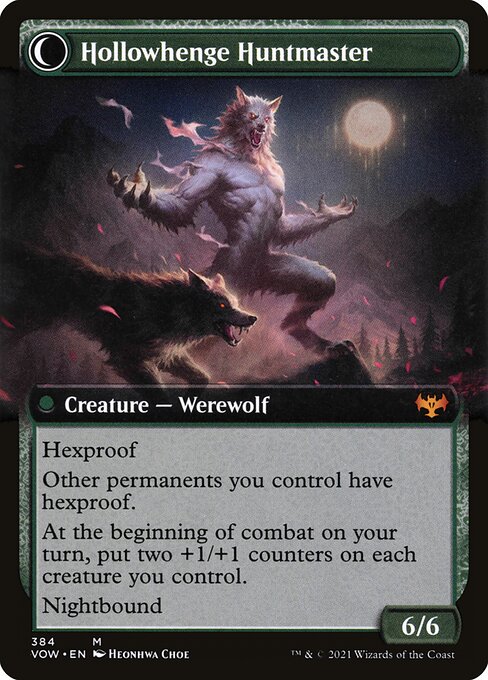 Magic the Gathering Card - Hollowhenge Huntmaster - MTG Circle