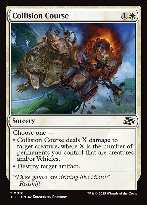 Magic the Gathering Card - Collision Course - MTG Circle