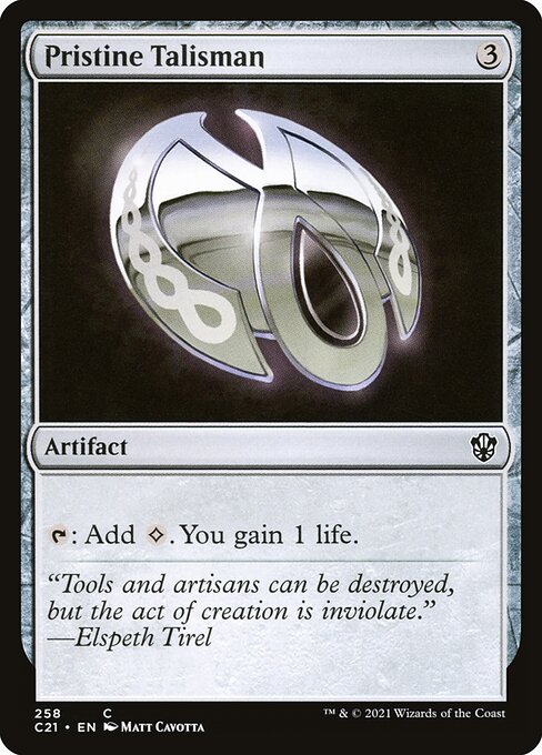 Magic the Gathering Card - Pristine Talisman - MTG Circle