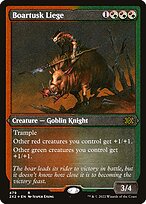 Magic the Gathering Card - Boartusk Liege - MTG Circle