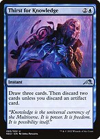 Magic the Gathering Card - Thirst for Knowledge - MTG Circle