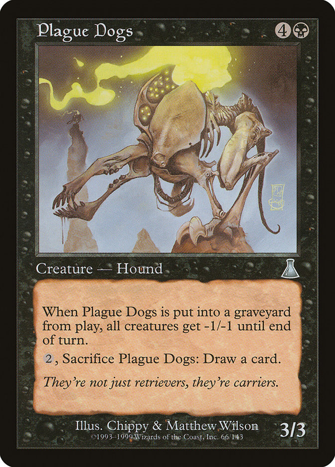 Magic the Gathering Card - Plague Dogs - MTG Circle