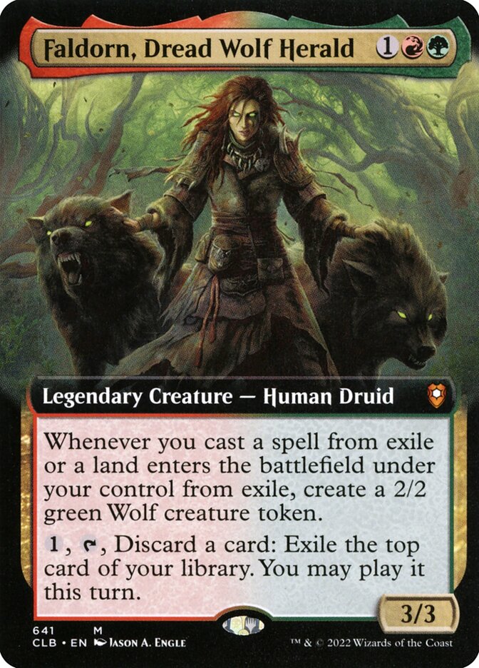 Magic the Gathering Card - Faldorn, Dread Wolf Herald - MTG Circle