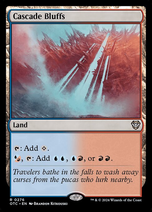 Magic the Gathering Card - Cascade Bluffs - MTG Circle