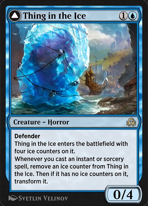 Magic the Gathering Card - Thing in the Ice - MTG Circle