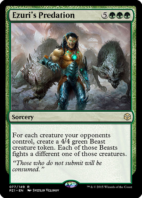 Magic the Gathering Card - Ezuri's Predation - MTG Circle