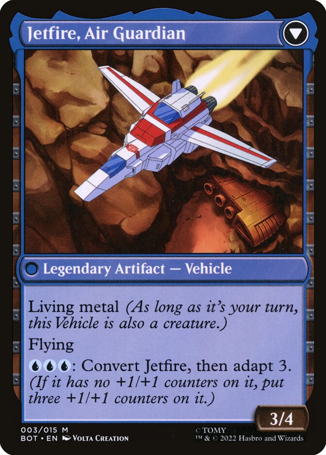 Magic the Gathering Card - Jetfire, Air Guardian - MTG Circle