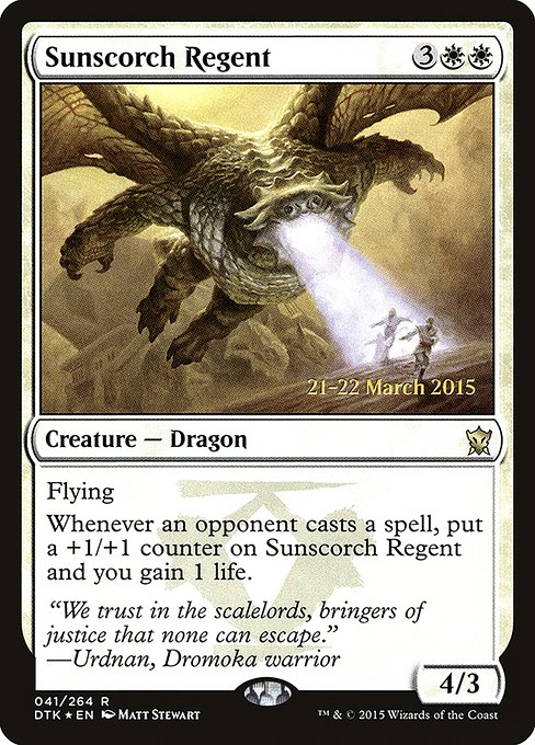 Magic the Gathering Card - Sunscorch Regent - MTG Circle