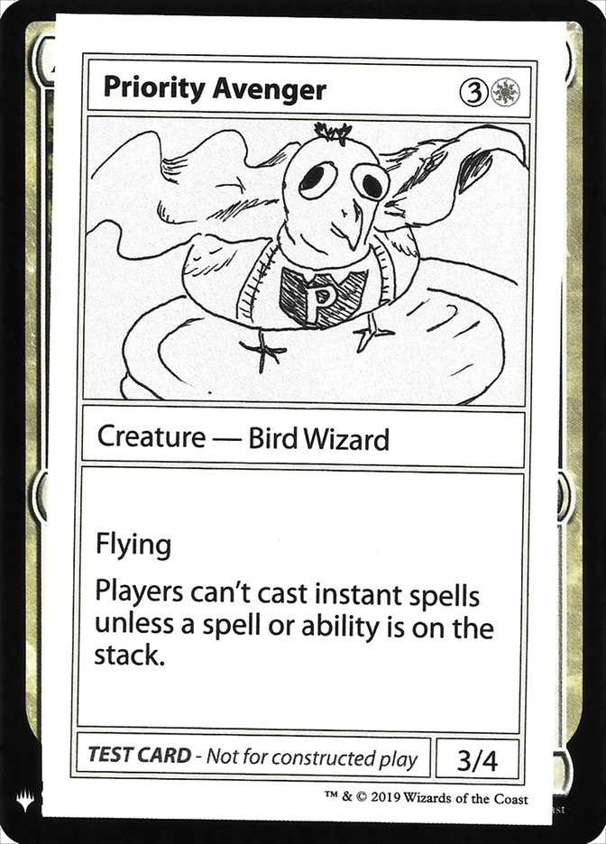Magic the Gathering Card - Priority Avenger - MTG Circle
