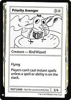 Magic the Gathering Card - Priority Avenger - MTG Circle