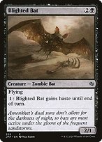 Magic the Gathering Card - Blighted Bat - MTG Circle