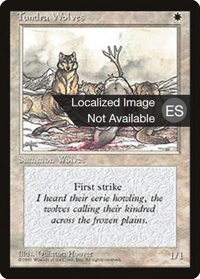 Magic the Gathering Card - Tundra Wolves - MTG Circle