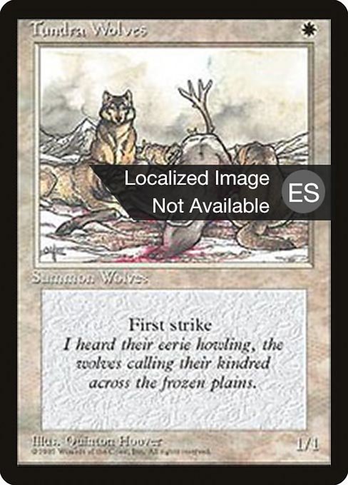 Magic the Gathering Card - Tundra Wolves - MTG Circle