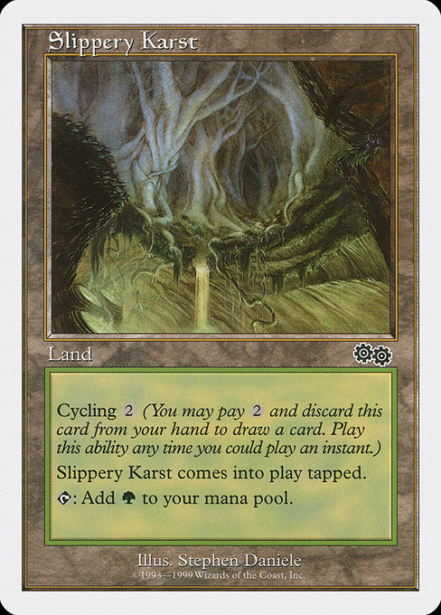 Magic the Gathering Card - Slippery Karst - MTG Circle