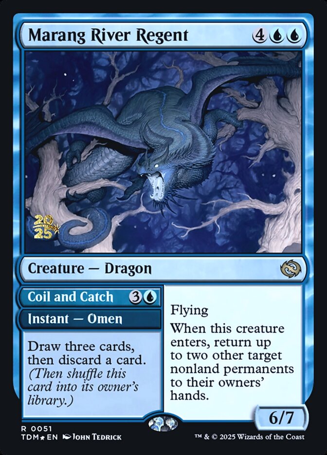 Magic the Gathering Card - Marang River Regent // Coil and Catch - MTG Circle