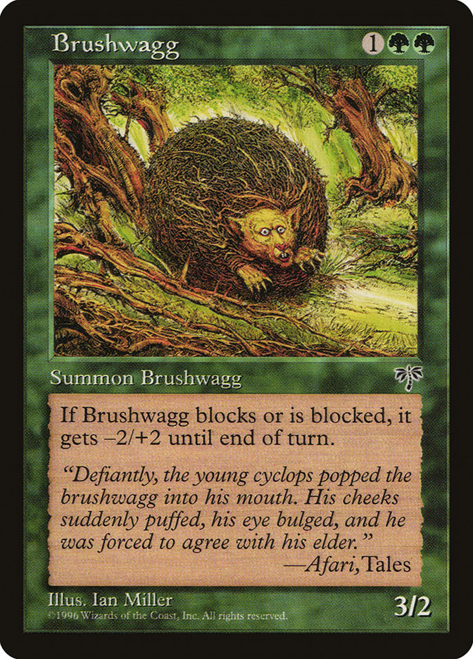 Magic the Gathering Card - Brushwagg - MTG Circle