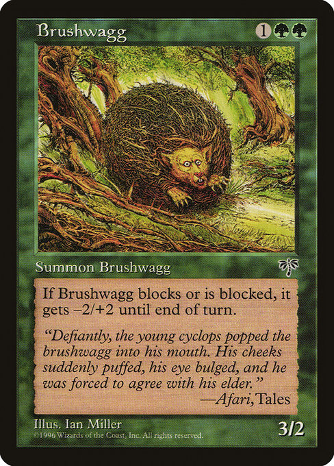Magic the Gathering Card - Brushwagg - MTG Circle