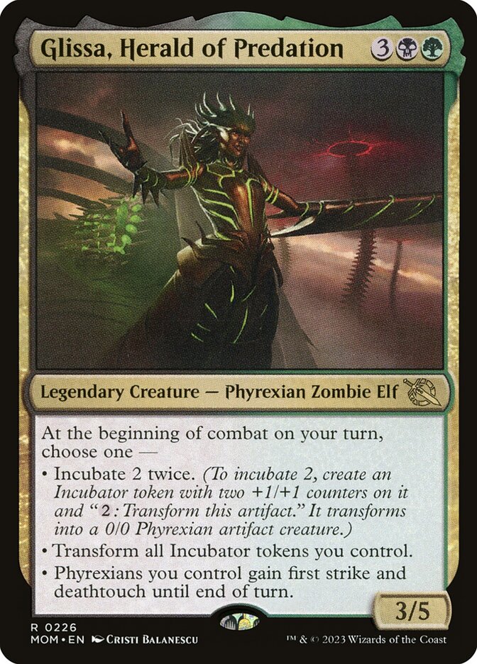 Magic the Gathering Card - Glissa, Herald of Predation - MTG Circle