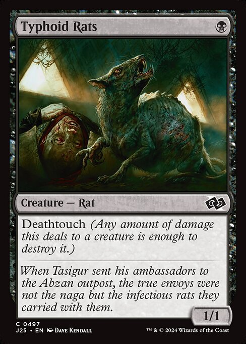 Magic the Gathering Card - Typhoid Rats - MTG Circle