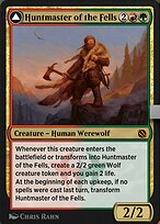 Magic the Gathering Card - Huntmaster of the Fells // Ravager of the Fells - MTG Circle