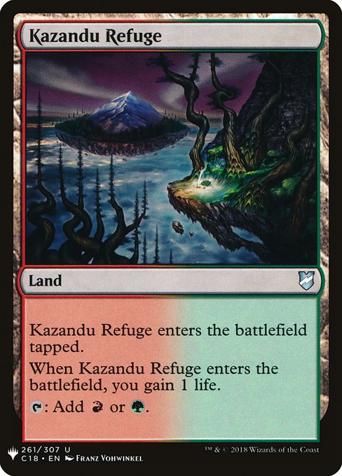 Magic the Gathering Card - Kazandu Refuge - MTG Circle