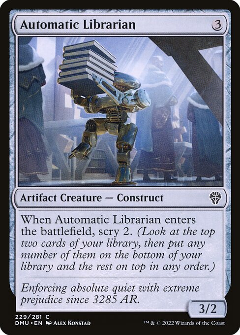 Magic the Gathering Card - Automatic Librarian - MTG Circle