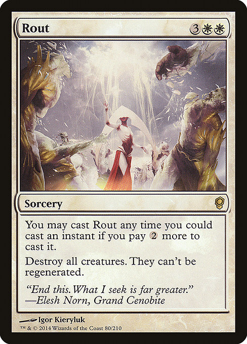 Magic the Gathering Card - Rout - MTG Circle