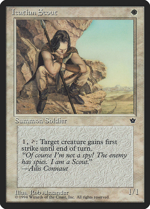 Magic the Gathering Card - Icatian Scout - MTG Circle