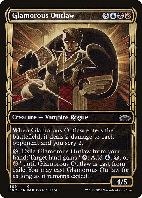 Magic the Gathering Card - Glamorous Outlaw - MTG Circle