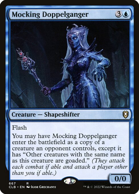 Magic the Gathering Card - Mocking Doppelganger - MTG Circle