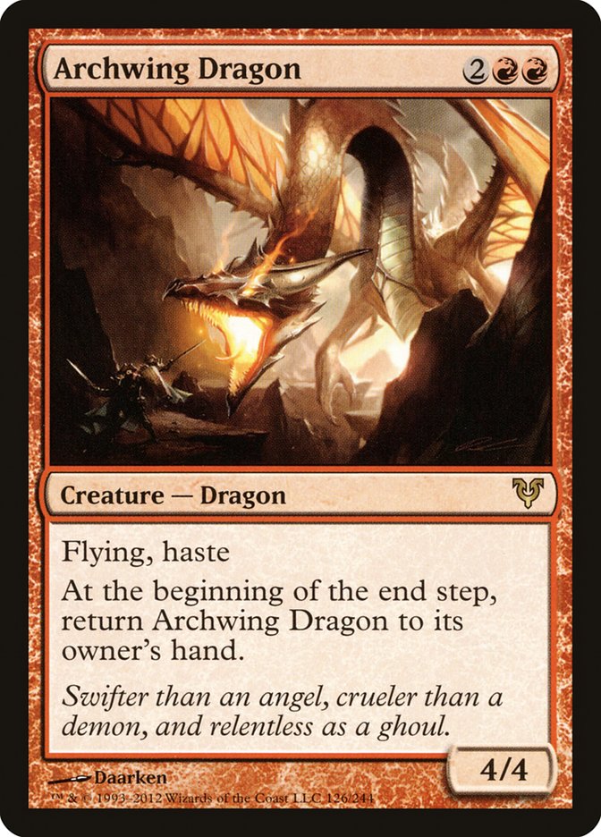 Magic the Gathering Card - Archwing Dragon - MTG Circle