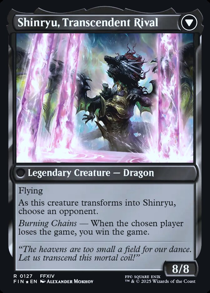 Magic the Gathering Card - Shinryu, Transcendent Rival - MTG Circle