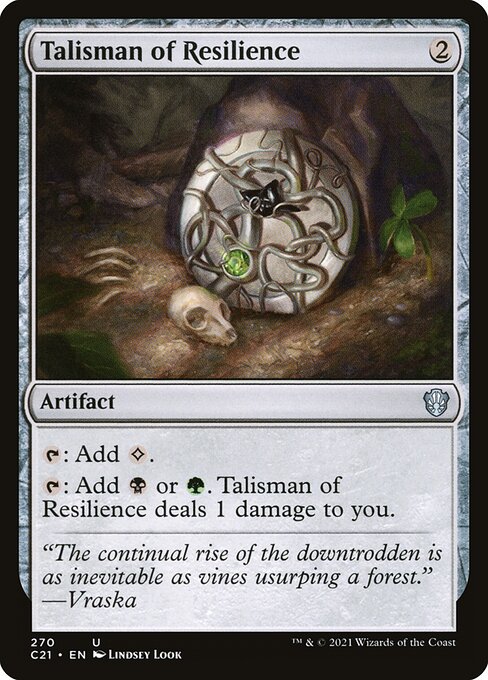 Magic the Gathering Card - Talisman of Resilience - MTG Circle