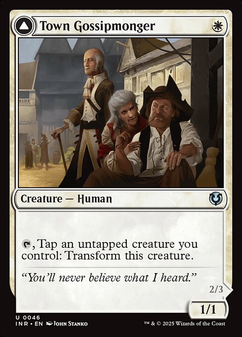 Magic the Gathering Card - Town Gossipmonger - MTG Circle
