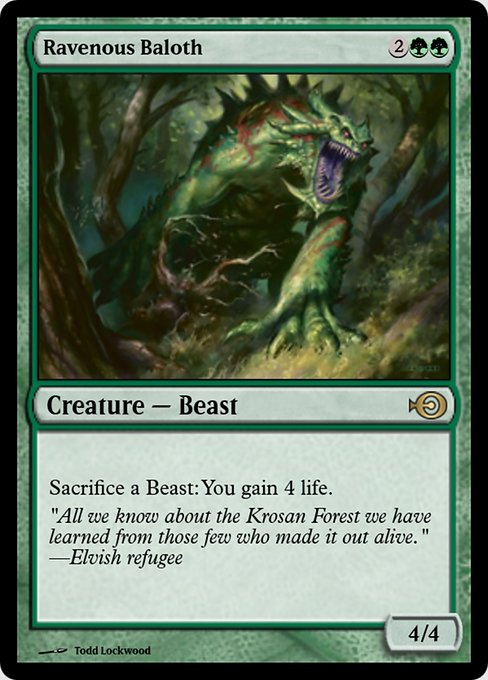 Magic the Gathering Card - Ravenous Baloth - MTG Circle