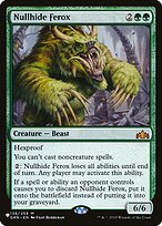 Magic the Gathering Card - Nullhide Ferox - MTG Circle