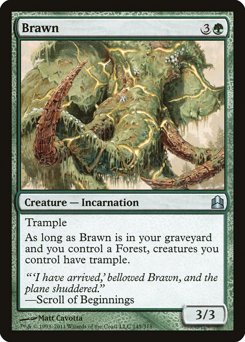 Magic the Gathering Card - Brawn - MTG Circle