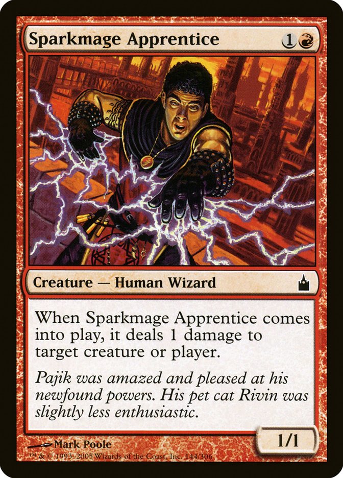 Magic the Gathering Card - Sparkmage Apprentice - MTG Circle