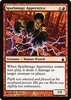 Magic the Gathering Card - Sparkmage Apprentice - MTG Circle
