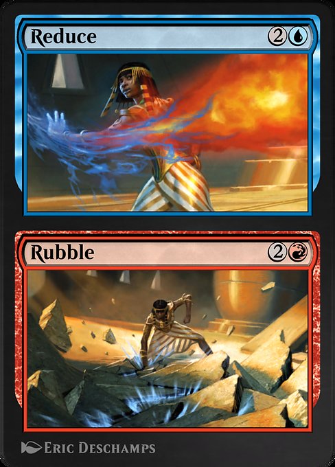 Magic the Gathering Card - Reduce // Rubble - MTG Circle