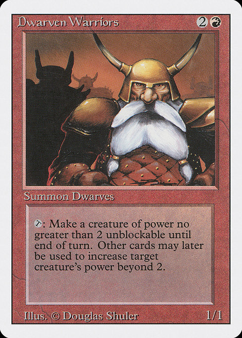 Magic the Gathering Card - Dwarven Warriors - MTG Circle